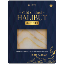 COLD SMOKED HALIBUT 200G...