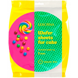 "LEKORNA" WAFERS RAINBOW 90G