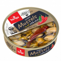 SMOKED MUSSELS IN OIL WITH...