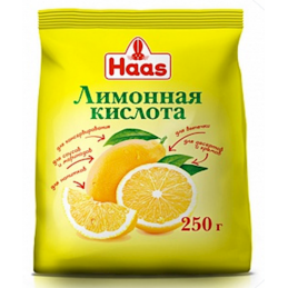 "HAAS" CITRIC ACID 250GR