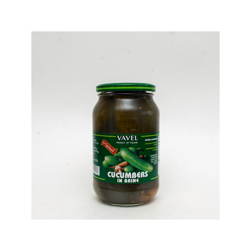 VAVEL CUCUMBERS IN BRINE 900G
