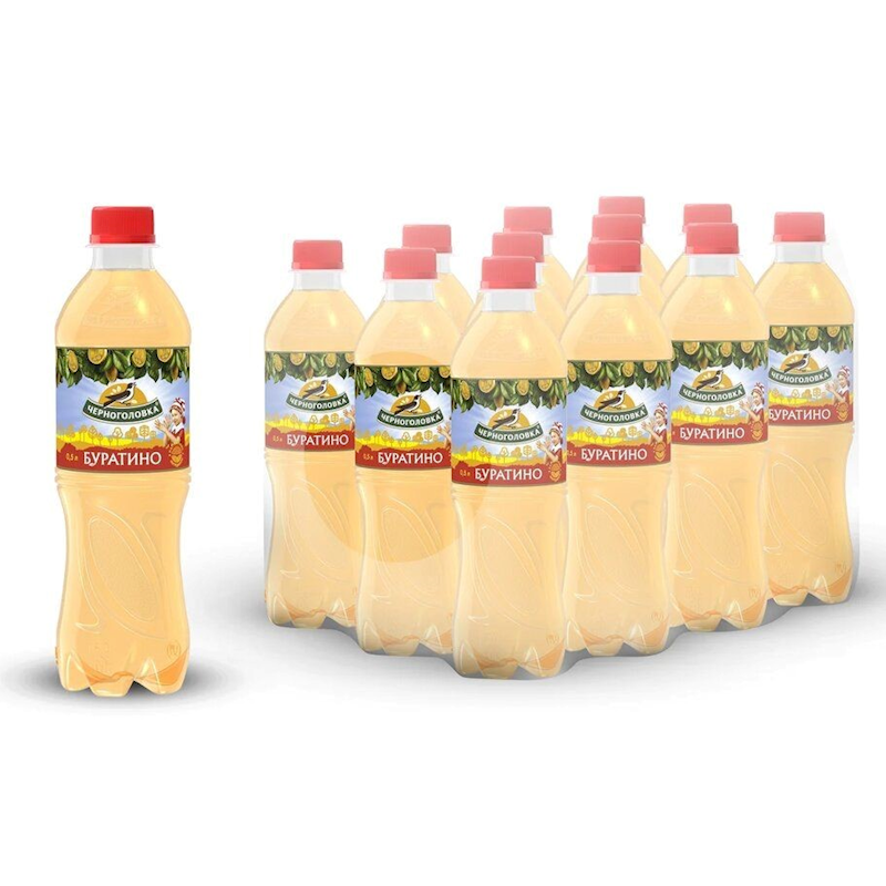 CHERNOGOLOVKA BURATINO SOFT DRINK 0.5L PLASTIC