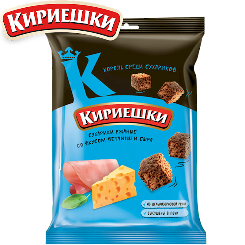 KIRIESHKI SUHARIKI HAM&CHEESE 100 GR