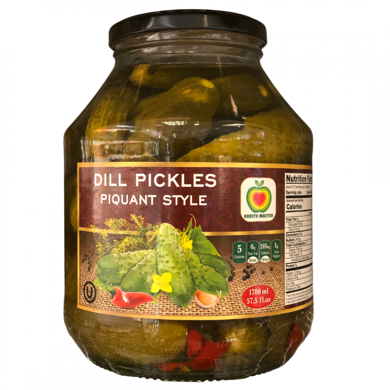 DILL PICKLES PIQUANT 1700ML "HEALTH MASTER"
