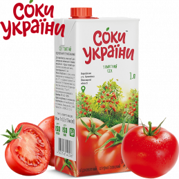 TOMATO JUICE 1L SOKI UKRAINY