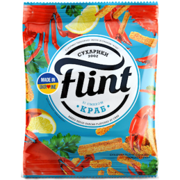FLINT BREAD CRISPS CRAB...
