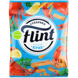 "FLINT" BREAD CRISPS CRAB...