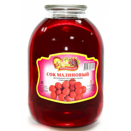RASPBERRY JUICE 3L GLASS
