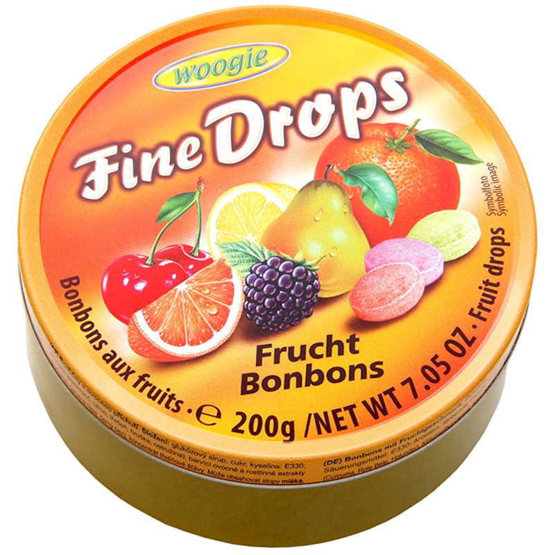 WOOGIE FINE DROPS WITH FRUIT MIX FLAVOR 200G
