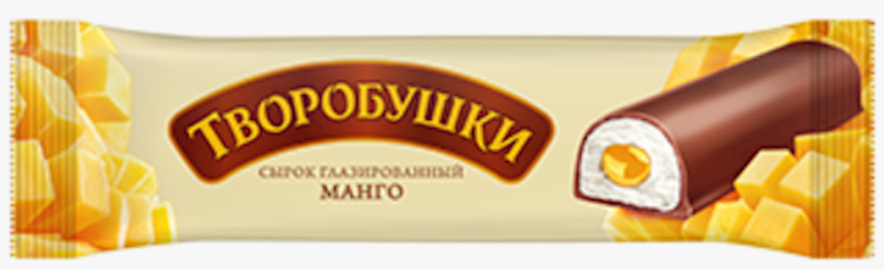 TVOROBUSHKI CURD CHEESE BAR MANGO 40G