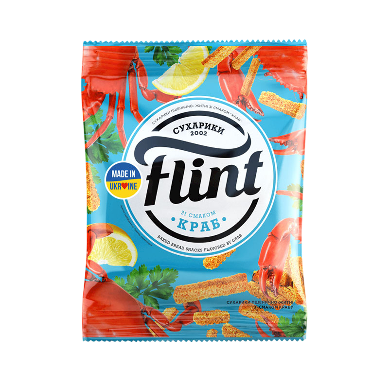FLINT BREAD CRISPS CRAB FLAVOR 35G